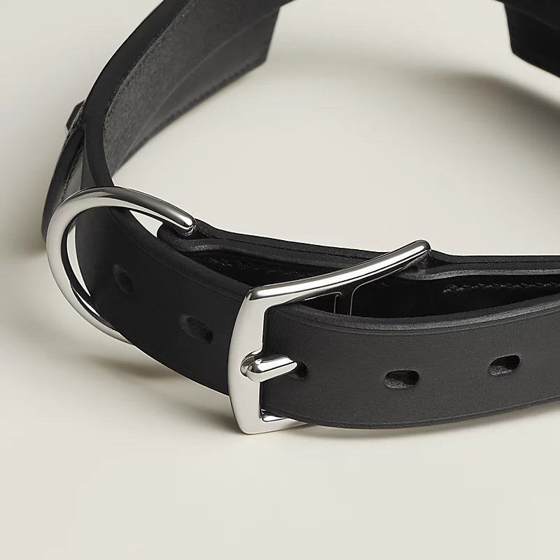 Black Tie dog collar, M and L