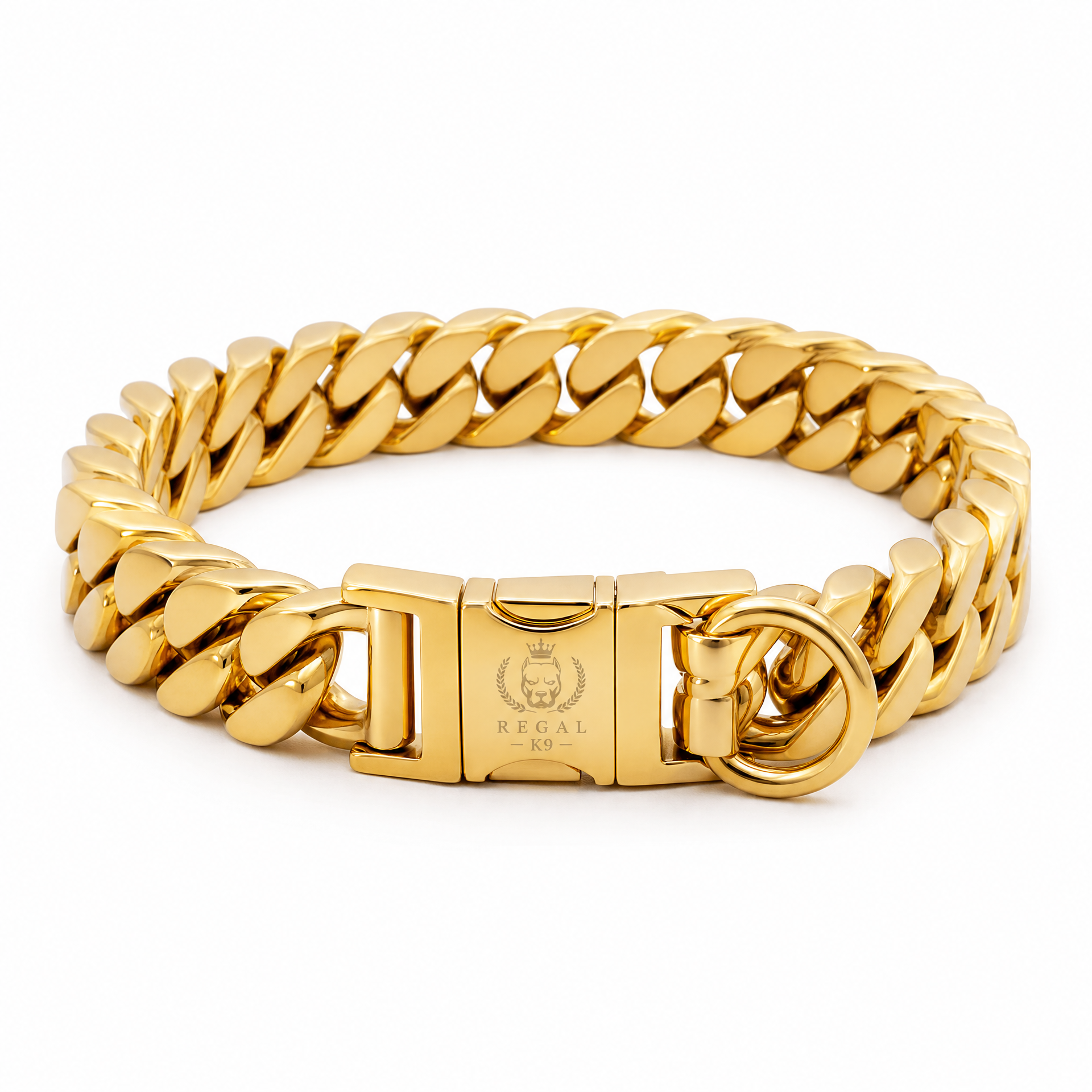 Cuban Link Gold Dog Collar