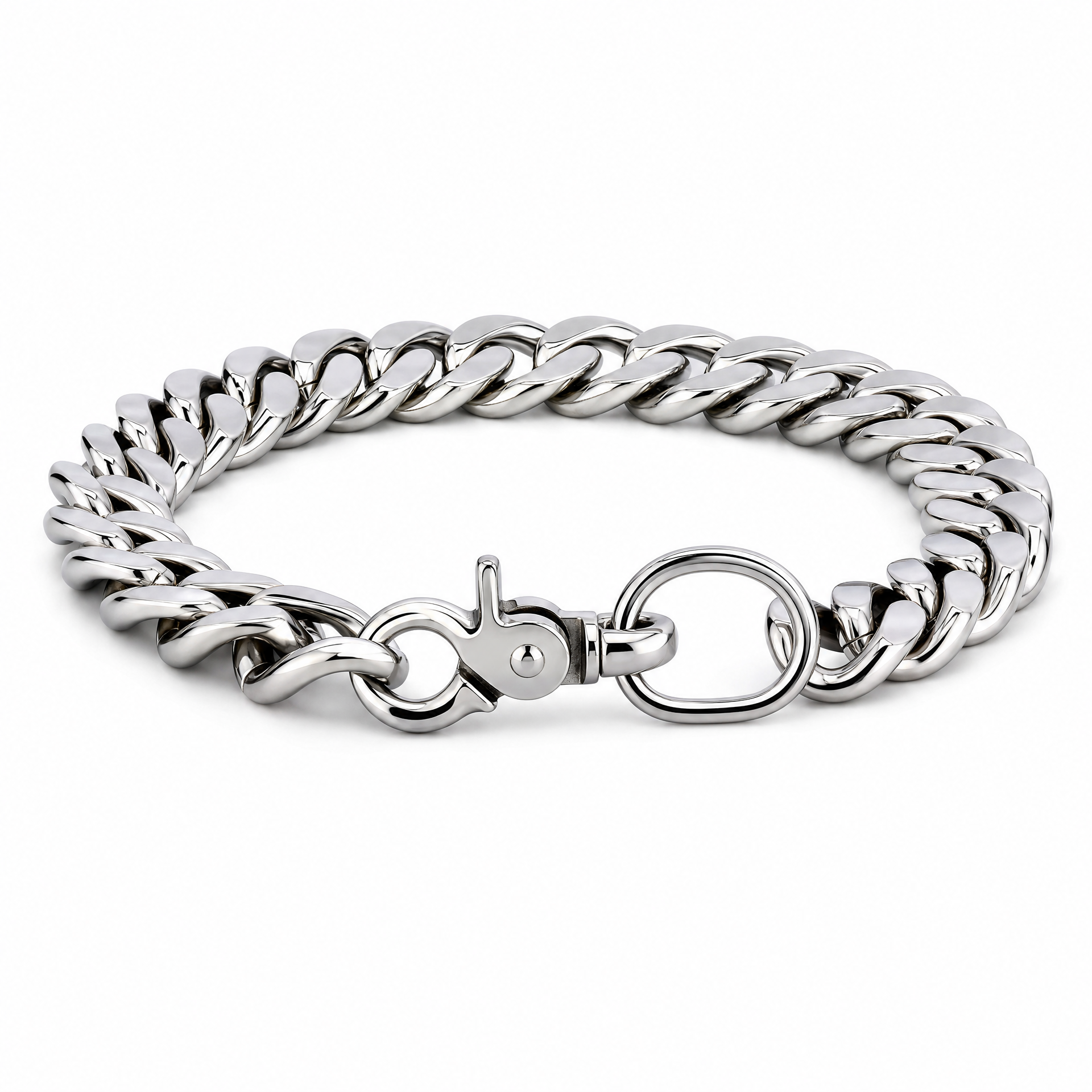 Heavy Curb Chain Dog Collar