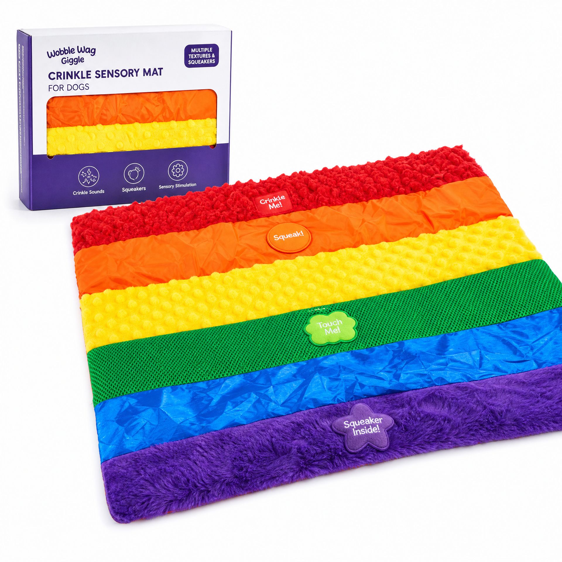 Crinkle Rainbow Sensory Mat