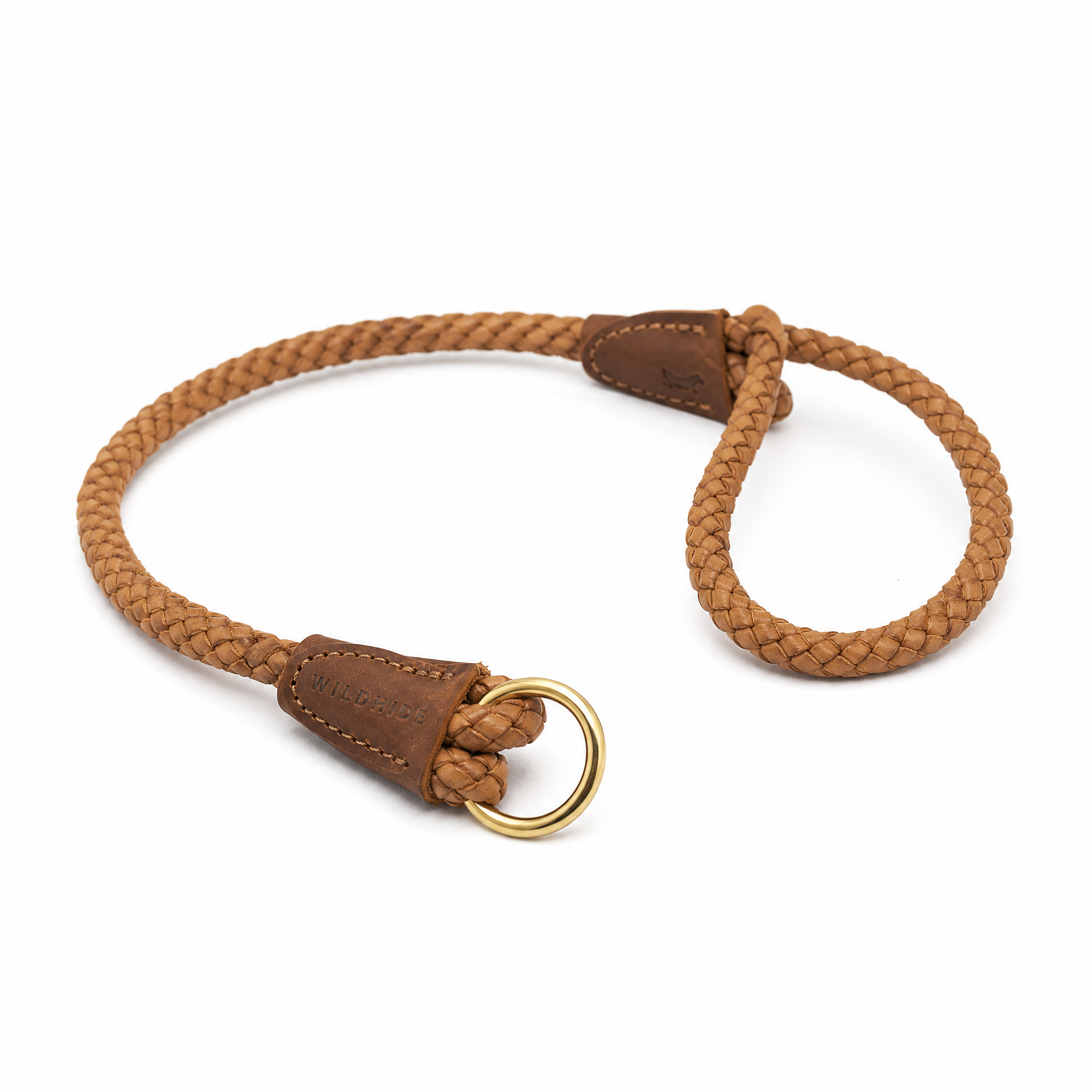 Braided Leather Slip Collar
