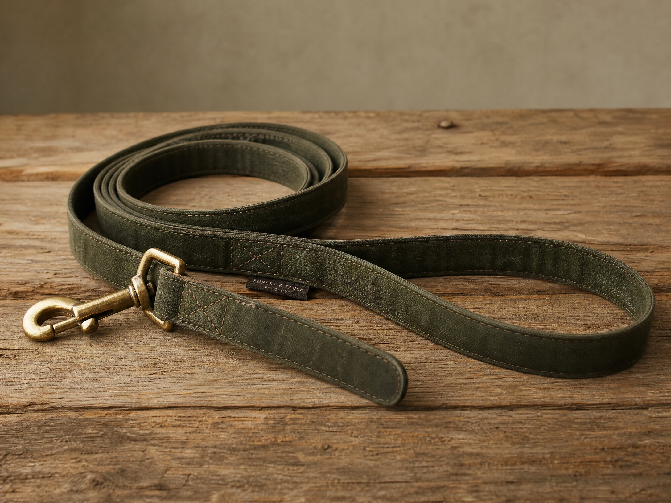 Waxed Canvas Dog Leash