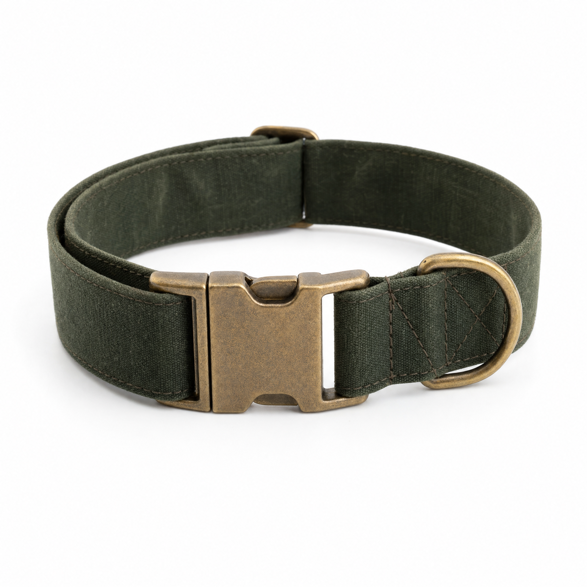 Waxed Canvas Dog Collar