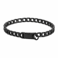 Flat Link Matte Black Dog Collar